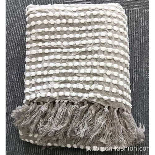 Tassel Big Winter Knit Throw Blanket